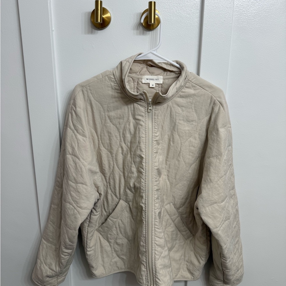 Roolee Women's Quilted Puffer Jacket in Beige